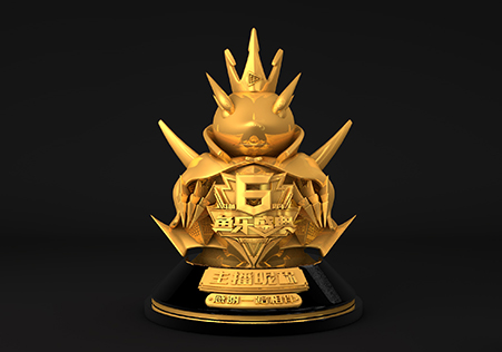  2019斗鱼-鱼乐盛典奖杯设计